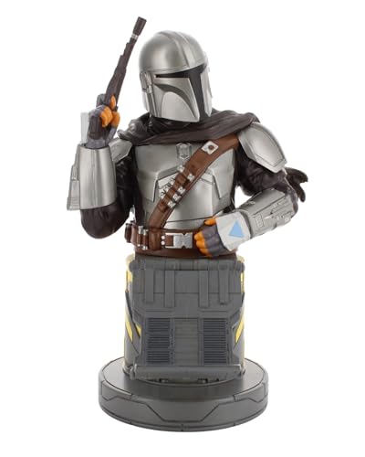 Cableguys The Mandalorian Bounty Hunter Controller Holder & Phone Stand - Gaming Setup Accessories for Desk and Game Room, Stand Compatible with Xbox, PlayStation & Most Standard Game Controllers