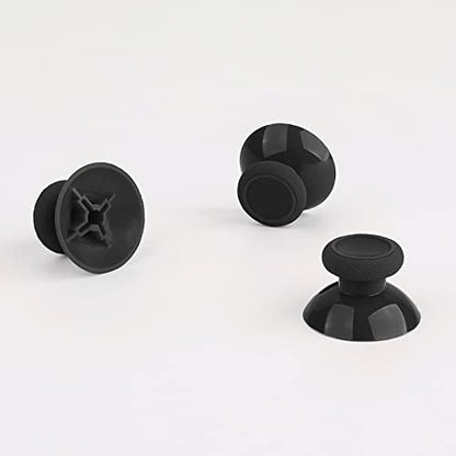 TOMSIN Replacement Joysticks for Xbox One Series X/S Controller,4PCS True Rubberized Thumbsticks Repair Kit for Xbox One Wireless Controller(Black) - color: Black