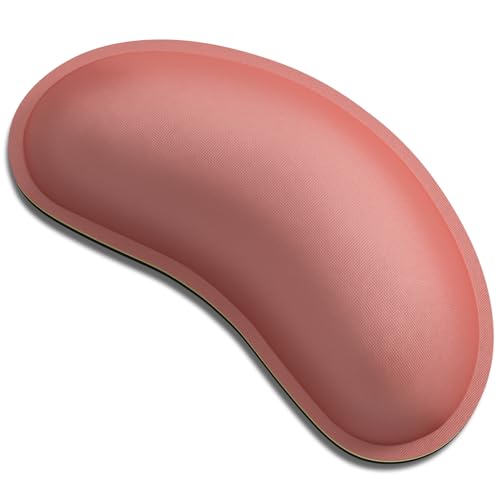 Dapesuom Mouse Wrist Rest, Ergonomic Memory Foam Mouse Wrist for Computer Desk Mats Support, Hand Rest Pad Cushion for Gaming, Office, Laptop, Men, Women, Pain Relief & Easy Typing, Indian Red - color: Indian Red, size: 5 x 3 x 1 inches