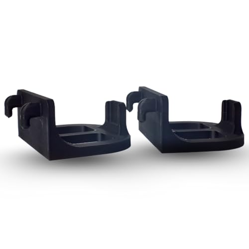 2 Universal Game Controller Mounts Compatible with IKEA SKADIS (Black) - color: Black