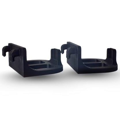 2 Universal Game Controller Mounts Compatible with IKEA SKADIS (Black) - color: Black