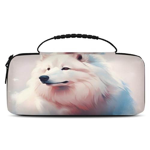 Adornori Cute Dog Carry Case Compatible with Nintendo Switch 2, with 20 Games Cartridges, Crtoon Dogs Portable Travel Carrying Case Pouch for Accessories & Games - color: Multicolor 11
