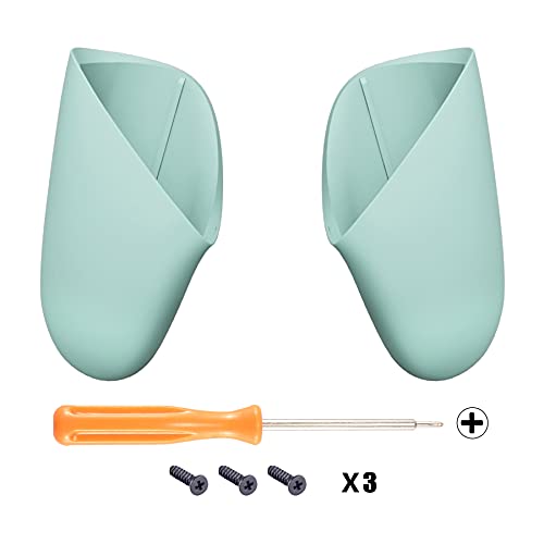 eXtremeRate Light Cyan Replacement Handle Grips for Nintendo Switch Pro Controller, DIY Custom Hand Grip Shell for Nintendo Switch Pro Controller - Controller NOT Included - color: Light Cyan