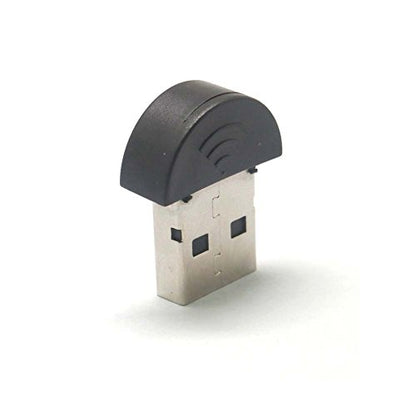 Estiq Super Mini USB 2.0 Microphone Mic for Laptop/Desktop Pcs - Skype/Voip/Voice Recognition Software Driver-Free Audio Receiver Adapter for MSN Pc Notebook,Black