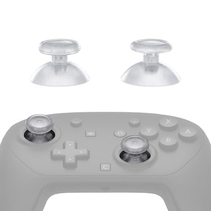 eXtremeRate Replacement 3D Joystick for Nintendo Switch 2 Pro Controller, Left Right Analog Stick Thumbsticks with Screwdriver Tools for Switch 2 Pro Controller, Multi-Colors Options - Clear - color: Clear