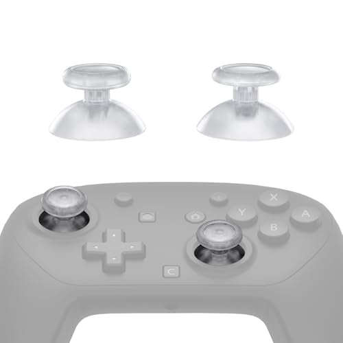eXtremeRate Replacement 3D Joystick for Nintendo Switch 2 Pro Controller, Left Right Analog Stick Thumbsticks with Screwdriver Tools for Switch 2 Pro Controller, Multi-Colors Options - Clear - color: Clear