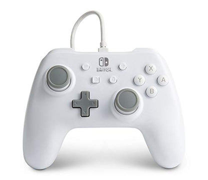 PowerA Wired Controller for Nintendo Switch - White, Gamepad, Game controller, Wired controller, Officially licensed - color: White