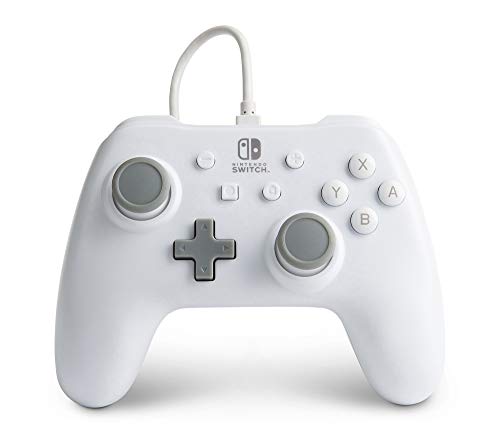 PowerA Wired Controller for Nintendo Switch - White, Gamepad, Game controller, Wired controller, Officially licensed - color: White