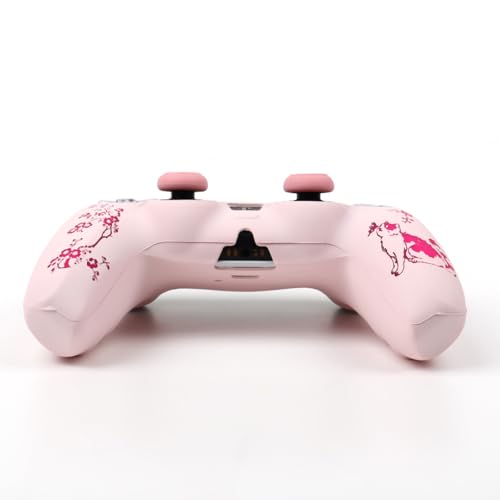 Cat Among Blossoming Branches Controller Skin Cover Compatible with PS5/Playstation 5 Controller, RALAN Protector Case Customised Thumb Grip - color: Cat Pink