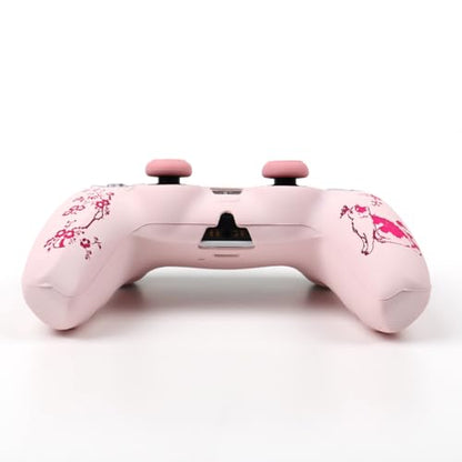 Cat Among Blossoming Branches Controller Skin Cover Compatible with PS5/Playstation 5 Controller, RALAN Protector Case Customised Thumb Grip - color: Cat Pink