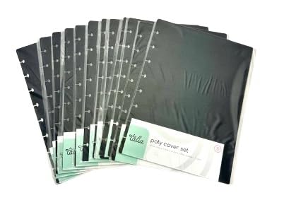 Talia Discbound Notebook - Cover and Disc Set (Black 12pk (no discs), Junior Set) - color: Black 12pk (no discs), size: Junior Set