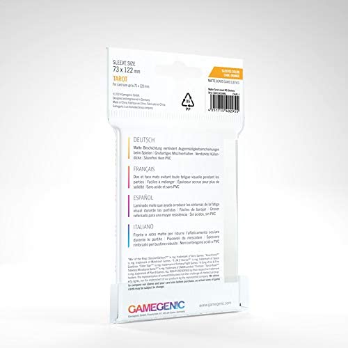 Gamegenic Matte Board Game Sleeves 50ct Tarot