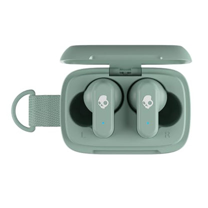 Skullcandy Dime 3 Wireless In-Ear Bluetooth Earbuds - Preppy Sage | Noise Isolating Fit, 20 Hours Battery, Microphone for iPhone Android, Easy Carry with Integrated Lanyard, Travel Friendly - color: Preppy Sage