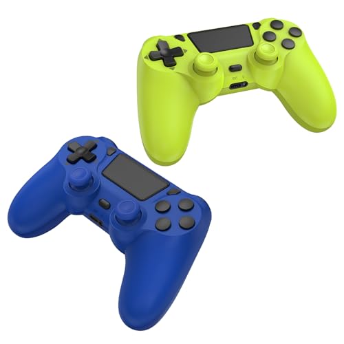 SHINXIN 2 Pack Wireless Controller Compatible with PS4/Slim/Pro/PC | with Dual Vibration/3.5mm Audio/Type-C Port and 2 pcs Type-C Cable
