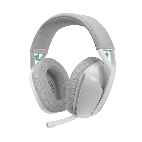Logitech G321 Lightspeed Wireless Gaming Headset - White | Dynamic Comfort and fit, 16 kHz Boom mic, 20+ hrs Battery, for PC - color: White