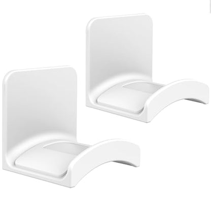 SOKUSIN Headphone Stand Headset Holder - Adhesive Gaming Earphones Hanger, Universal Desk Wall Mount Hook for All Headphone/Controller, Compatible with Beats, AirPods Max,Sony, JBL (White-2PCS) - color: White-2 Pack