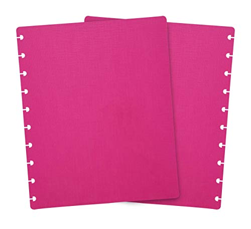 Talia Discbound Notebooks, Planner, Customizable, (90's Pink, Midsize (7.5in x 9.75in)) - color: 90's Pink, size: Midsize (7.5in x 9.75in)