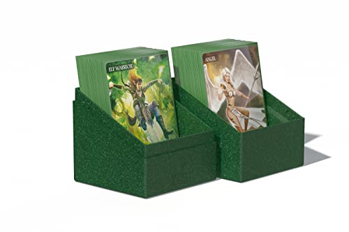 Ultimate Guard RTE Boulder 100+, Deck Case for 100 Double-Sleeved TCG Cards, Green, 97% Renewable, Made in Germany, Secure & Durable Storage - color: Green