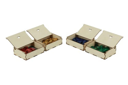 The Broken Token Game Organizer Compatible with Dune: Imperium - Wooden Game Organizing Box with Multiple Trays - style: Dune Imperium