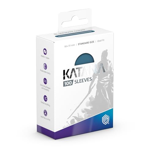 Ultimate Guard Katana Card Sleeves: 100 Standard Size TCG Sleeves, 66 x 91mm, Mountain Haze Back, Tournament Quality, No PVC & Acid-Free, High Clarity - color: Mountain Haze, size: Standard Size (66 x 91mm)