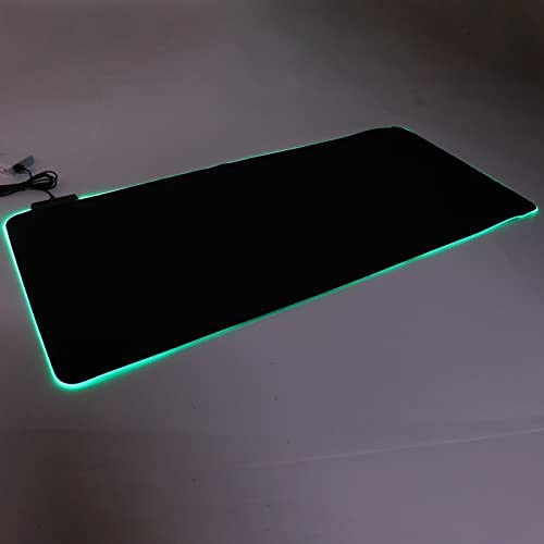 RGB Mouse Pad with 12 Lighting Effects, Large Gaming Mousepad, Foldable Mouse Mat for Computer, Micro Textured for Precise Tracking, Includes USB Cable