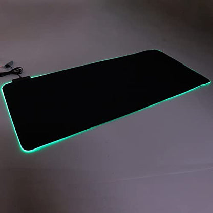 RGB Mouse Pad with 12 Lighting Effects, Large Gaming Mousepad, Foldable Mouse Mat for Computer, Micro Textured for Precise Tracking, Includes USB Cable