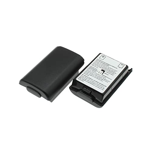 Black Battery Cover Replacement Battery Pack Cover Shell Repair Part Compatible Xbox360 Wireless Controller 2PCS