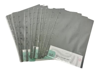Talia Discbound Notebook - Cover and Disc Set (Cool Grey 12pk (no discs), Junior Set) - color: Cool Grey 12pk (no discs), size: Junior Set