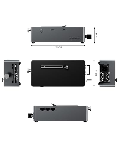 AOOSTAR AG02 External GPU Dock Station with USB4+OCULINK Ports and 800W PSU,EGPU Suitable for Graphics Cards Under 600W Power,eGPU Enclosure for RTX 4090, AMD RX 7900 XTX etc