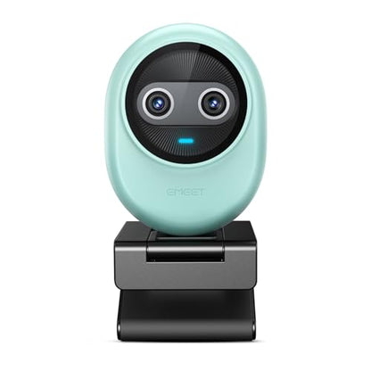 EMEET Piko 4K Webcam for Streaming, World’s 1st Dual-Camera AI-Powered 4K Camera w/AI Autofocus, 3 Mics Array&3 Sound Modes, USB Webcam with Clip, Great for Streaming, Desk Setup