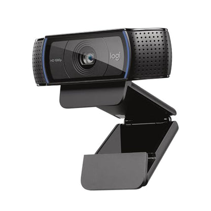 Logitech C920x HD Pro PC Webcam Full 1080p/30fps Video - Black | 30fps Video, Clear Audio, Light Correction, Works with Teams, Meet, Zoom, Nintendo Switch 2, Mac, Tablet - size: 1 Pack, style: 1080P/30 fps, 720p/30fps