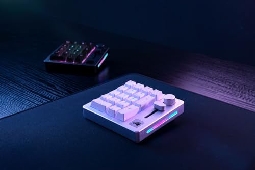 GLORIOUS GMMK Mechanical Numpad- 10 Key USB Programmable Keypad - Hot Swappable, Volume Control, RGB Backlit, Wired & Wireless Bluetooth - Laptop & Keyboard Accessories- White - color: White Ice