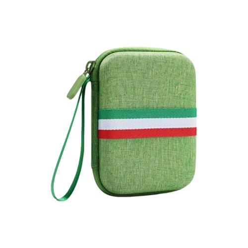 Decours Shockproof Storage Box for TRIMUI BRICK TG3040 Handheld Game Console Hard Bags Scratchproof Travel Carry Case Game Console Accessory Case - color: Green