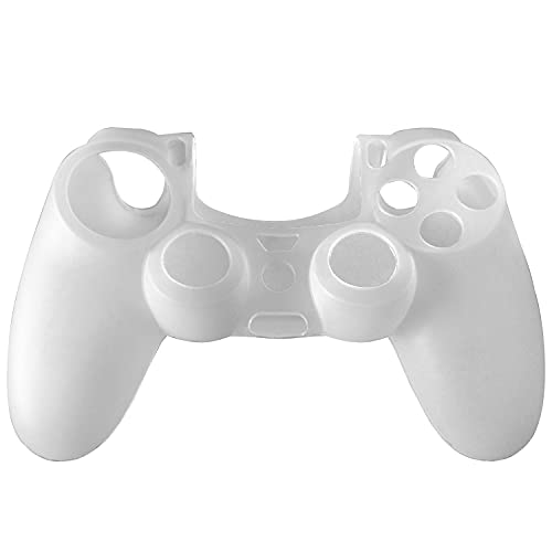 OSTENT Protective Silicone Gel Soft Case Cover Pouch Sleeve for Sony PlayStation 4 PS4 Controller Color White - color: White