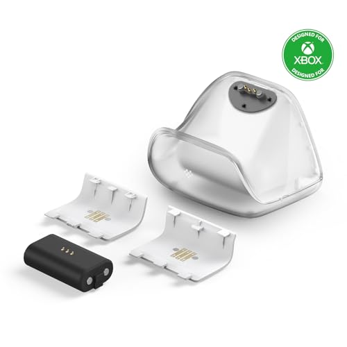 8BitDo Charging Dock for Xbox Wireless Controllers, Xbox Charging Station with Magnetic Secure Charging for Xbox Series X|S and Xbox One Controller - Officially Licensed (White) | Officially licensed, Xbox Series X|S and Xbox One wireless controllers,1100
