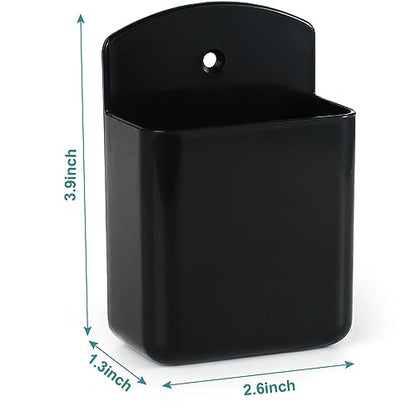 3 Packs Remote Control Holder Wall Mount, TV Remote Holder, Self Adhesive Controller Holder, Wall Pen Holder Storage Accessories for Home Office School -Black - color: black&3pcs