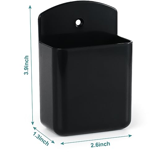 3 Packs Remote Control Holder Wall Mount, TV Remote Holder, Self Adhesive Controller Holder, Wall Pen Holder Storage Accessories for Home Office School -Black - color: black&3pcs