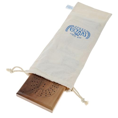WE Games Cribbage Board Cloth Storage Bag - Protects and Stores Cribbage Boards, Travel Cribbage Boards, and Accessories, 18 in. with Drawstring When Flat - size: 18 x 6 inches