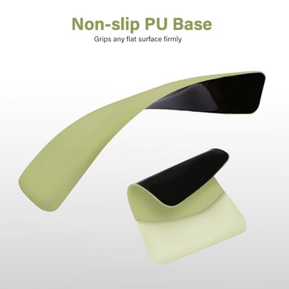 MOSISO Wrist Rest Support Mouse Pad & Keyboard Set, Olive Green | Rectangular Ergonomic Mousepad, Non-Slip Base, Home/Office Pain Relief & Easy Typing, Neoprene Cloth & Raised Silicone Lining - color: Olive Green