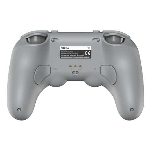 Nargos 8BitDo Pro 3 Bluetooth Gamepad, Compatible with Switch 1/2, PC, Apple, SteamOS, Android, TMR Joysticks, Hall Effect Triggers, Magnetic Buttons (Gray) - color: Gray