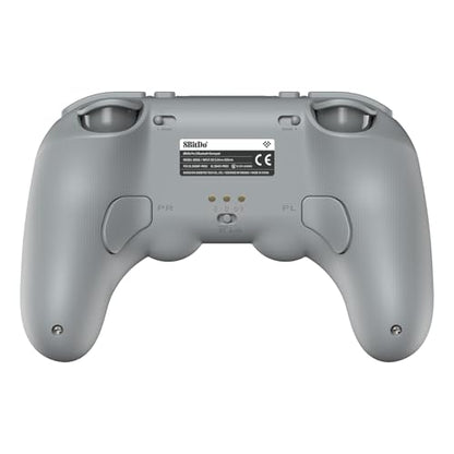 Nargos 8BitDo Pro 3 Bluetooth Gamepad, Compatible with Switch 1/2, PC, Apple, SteamOS, Android, TMR Joysticks, Hall Effect Triggers, Magnetic Buttons (Gray) - color: Gray