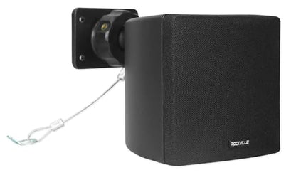 Rockville Commercial Audio Bundle 3.5" Swivel Wall Mount Speakers