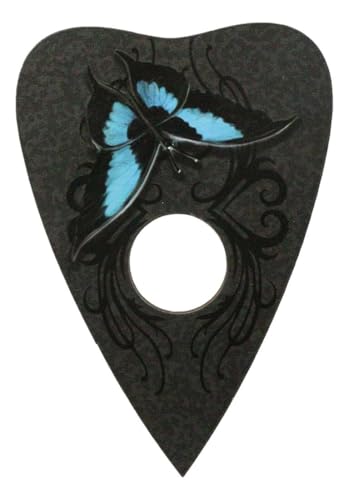 Ebros Anne Stokes Mystic Aura Illustrated Ouija Spirit Board With Planchette MDF Wood 15" by 12" Fantasy Supernatural Witchcraft Dark Arts Novelty Gift