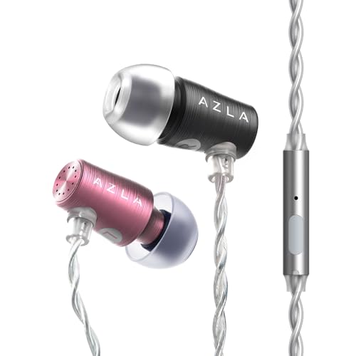 AZLA AZEL GEN3 Gaming Earbuds with Mic for PS5, Xbox, PC & More | Japan's VGP Award Winner for 2 Consecutive Years, Tuned for FPS Games - color: Pink Black