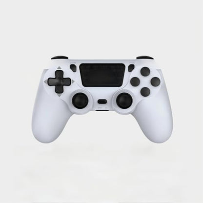 Bcofo 2 Pack Wireless Controller for PS4, Game Remote Controller Compatible with PS4/Slim/Pro/PC, Programmable, RGB Light, 1000mAh Battery, Dual Vibration, 6-Axis Gyro, Share, Touch Pad-ZT - color: White