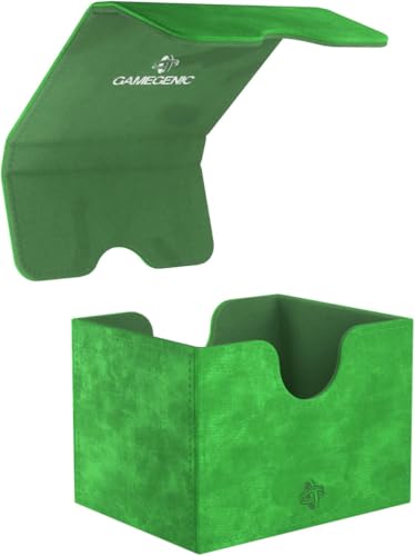 GameGenic Deck Box – Sidekick XL Green 100CT – Durable and Sturdy TCG, OCG, CCG Card Storage – Compatible with Pokemon, Yugioh, Commander, and MTG Magic: The Gathering Cards - color: Green