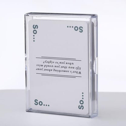 Zonon 60 Pieces Clear Deck Case, Card Organizer Compatible with MTG TCG Plastic Playing Card Case baseball Trading Deck Collection Box Holder for Game Cards Storage