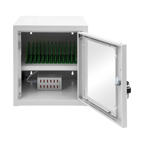 Rechargeable Mobile Phone Charging Cabinet,12 Slots Cell Phones Charging Station Portable Cellphone Charging Cart with Combination Lock, for Students and Employees, Tourists(12-Slots) - size: 12-Slots