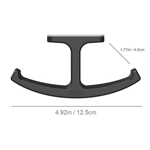 JOTO Headphone Stand Hanger, Silicone Under Desk Dual Headset Holder Mount Hook Hanger for Gaming Headphone Earphone -Black