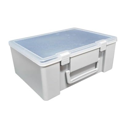 kowaku 1/64 Miniature Figure Storage Box Protection Box Foam Layer Dustproof Reliable Shockproof Travel Case Action Figure Container , Gray - color: Grey